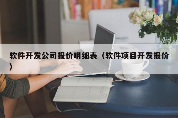 软件开发公司报价明细表(软件项目开发报价)