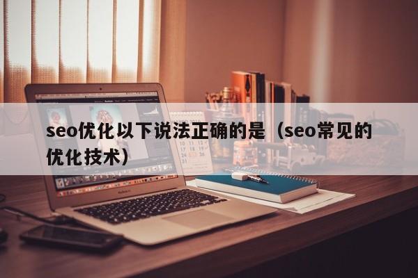 seo优化以下说法正确的是(seo常见的优化技术)