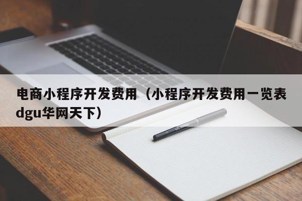 电商小程序开发费用(小程序开发费用一览表dgu华网天下)