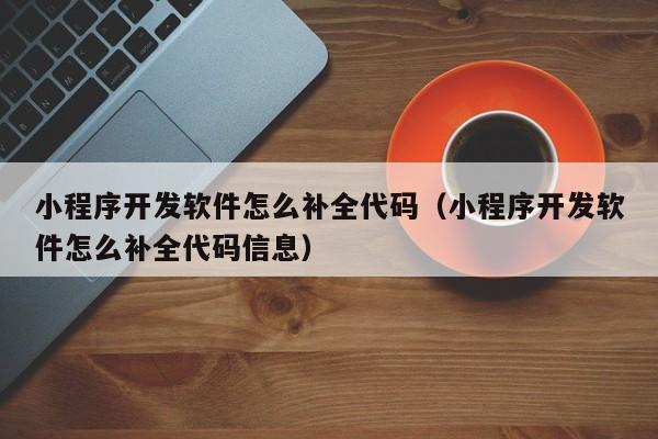 小程序开发软件怎么补全代码(小程序开发软件怎么补全代码信息)