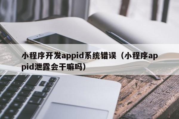 小程序开发appid系统错误(小程序appid泄露会干嘛吗)