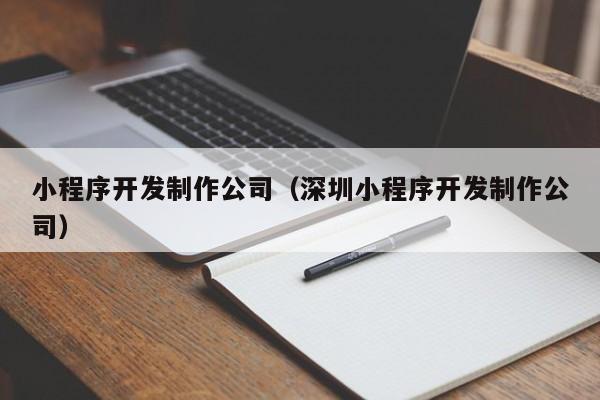 小程序开发制作公司(深圳小程序开发制作公司)
